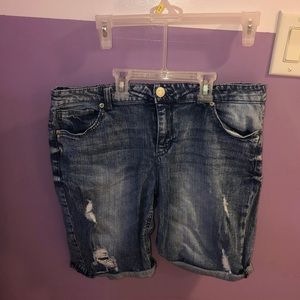 acid wash women’s shorts